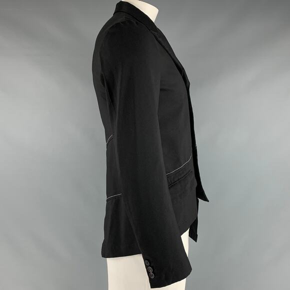 COMME des GARCONS Size XL Black Contrast Stitch Polyester Jacket - Picture 2 of 7